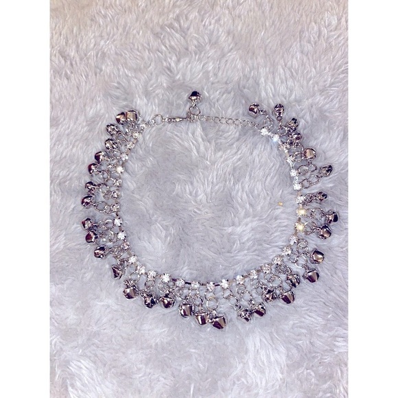 Boho-Chic Silver Plated Adjustable Anklet With Vintage Bell Tassel Penda… - Picture 1 of 4
